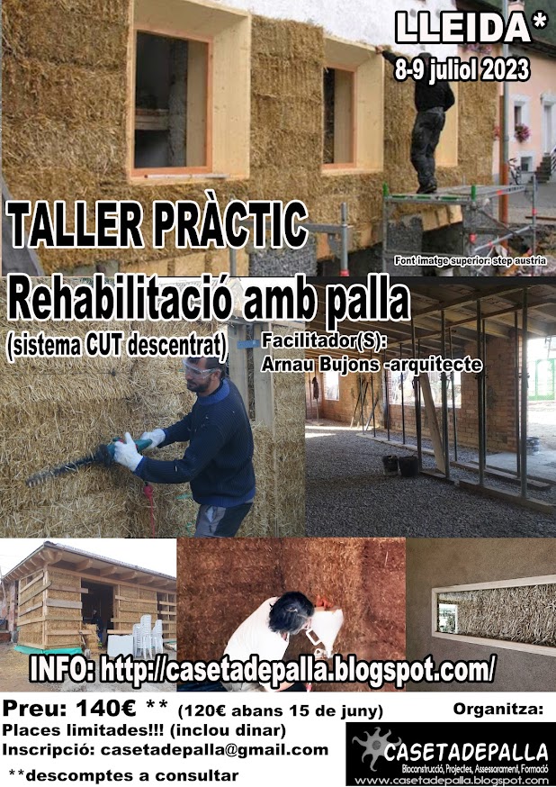 Taller de construcción con paja. Sate/rehabilitacion técnica CUT